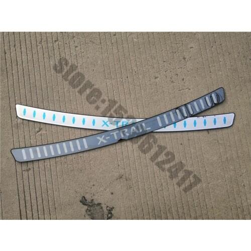 Car styling Stainless Steel Rear Bumper Protector Sill Trunk Tread Plate Trim For Nissan X-Trail T32 2014-2020 rear styling
