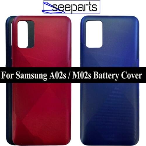 For SAMSUNG Galaxy A02s A025 A025M Back Battery Glass Cover Rear Door Housing Case Replacement For Samsung M02s Battery Cover