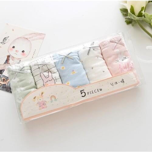 5Pcs/lot Girls Boys Cotton Boxer Briefs Girl Panties Boys Boxer Shorts Childrens Panties Kids Underwear For 2-14 Years BU043