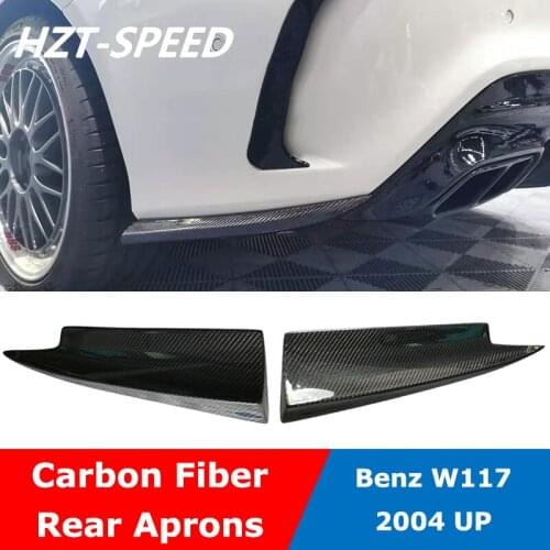 W117 Carbon Fiber FD Style Car Decorative Rear Bumper Aprons Cover For Benz W117 CLA260 CLA45 CLA200 2004 Up