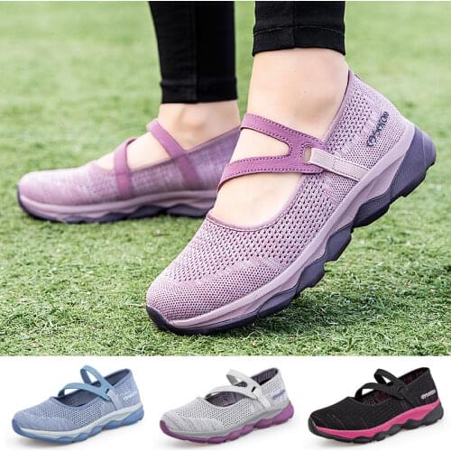 Ladies Fashion Breathable Lightweight Sneaker Take A Walk Shoes Mom Soft Bottom Sports Shoes Women Sneakers Size36-41