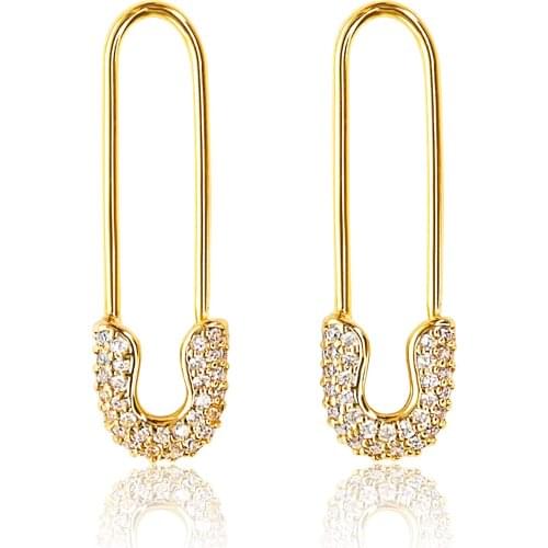 Safety Pin Earrings for Women Paper Clip Earrings Dangle Earrings Hypoallergenic Earrings Safety Pin Jewelry Paperclip Earrings