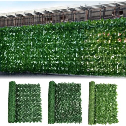 0.5x3m Artificial Green Leaf Greenery Panel Hedge Wall Fence Patio Decoration Privacy Leaves Landscaping Screen Roll for Garden