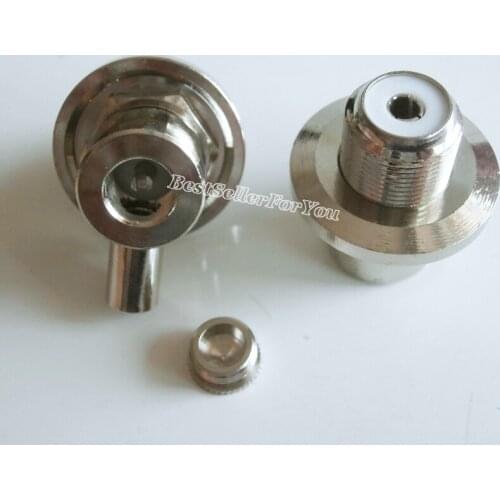 1Piece UHF SO239 Female Right Angle RA For Radio Solder RG58 RG142 LMR195 RF Connector