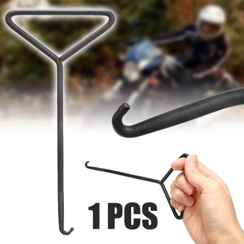 17.5cm Motorcycle Bicycle T-Handle Exhaust Stand Spring Hook Puller Iron Tools For OFF-Road Dirt Bikes ATV Scooters