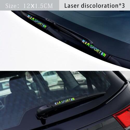 2/3pcs Car Windshield Wiper Stickers For KIA K2 KX3 KX5 K4 K5 K3S RIO Ceed Creato Optima Sportage Sorento Auto Decoration Decals