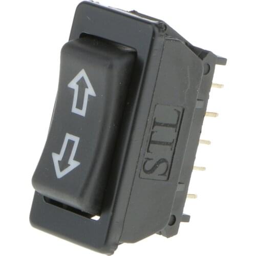 5-pin DC 12V 20A Car Illuminated Electric Power Window Switch Fast Responce Black