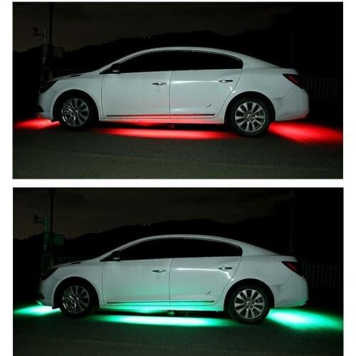 2021 New Automotive LED Chassis Light IP68 Waterproof 5050 Lamp Beads App Controls Three Modes Light Bar Under Car Bottom Neon