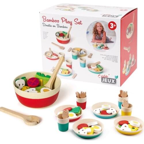 Mother Garden Simulated Kitchen Toys Wooden Knife Fork Bowl Simulated Salad Food Cooking Game Early Education Gift for Baby Kids