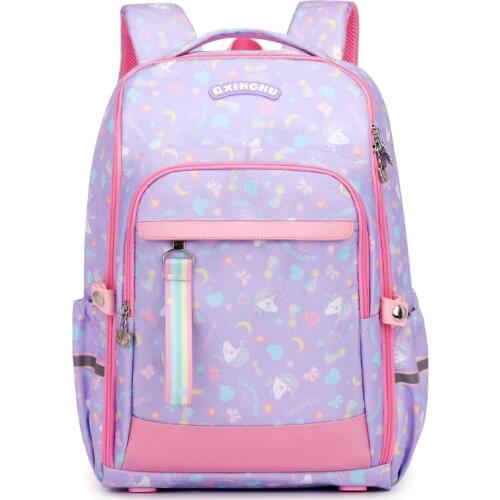 Kids Primary High Capacity Backpack Stars Printing Princess Schoolbag Children Orthopedics Bookbags New Cute Girls School Bags