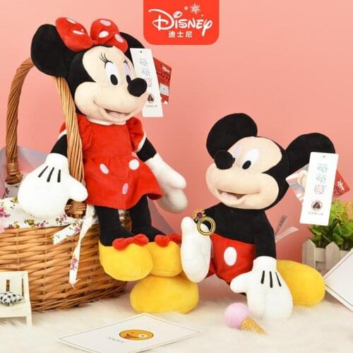 Disney Donald Duck Plush Toys Mickey Mouse Minnie Cute Animal Stuffed Dolls PP Cotton Hot Toys Birthday Christmas Gift for Kids