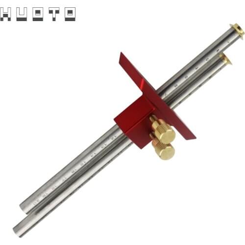 European double-headed scribe blade, wooden scribe-line woodworking crossed-out tool woodworking tools