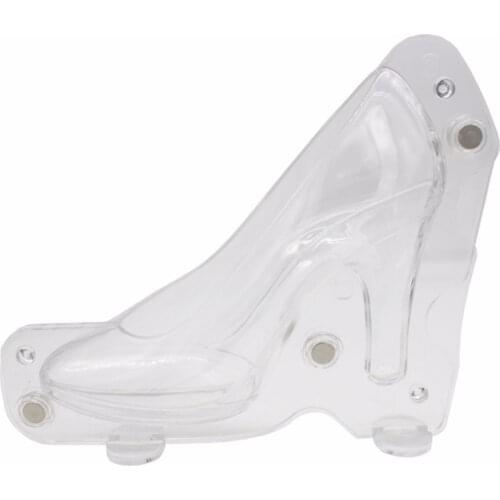 Big Size Polycarbonate 3D Shoe Chocolate Mold Goldbaking Polycarbonate Candy Mold High Heel Shoe Cake Mould
