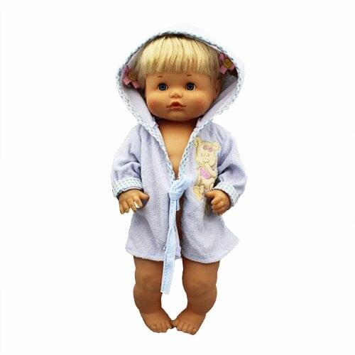 Blue Bathrobe Fit 42cm Nenuco Doll Nenuco y su Hermanita Doll Accessories
