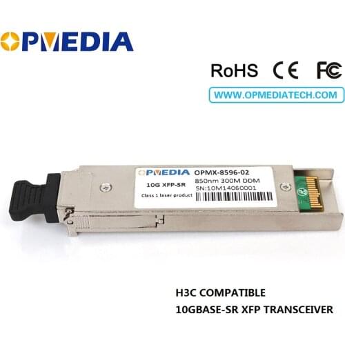 Best selling!Equivalent to H3C 10G 850nm 300m XFP transceiver,10GBASE-SR XFP optical module,DDM function,dual LC connectors