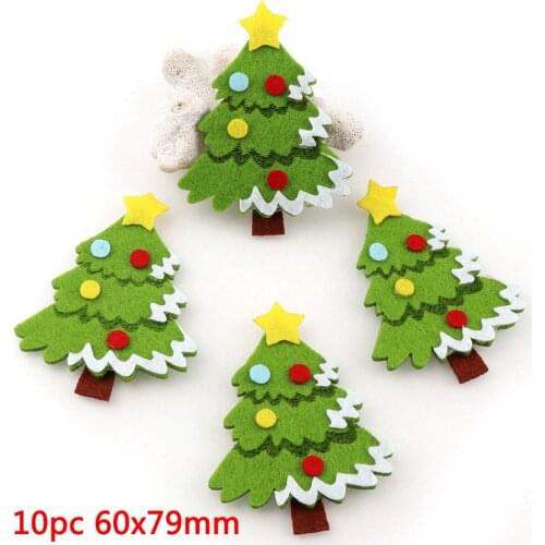 Kawaii Christmas Tree Non-woven Fabric Handmade Patches Felt Accessories for DIY Scrapbooking