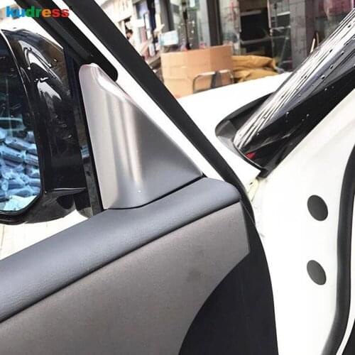 For Nissan Armada Patrol Royale QX56 QX80 Y62 2016-2018 ABS Matte Interior Accessories A Pillars Front Triangle Cover Trim