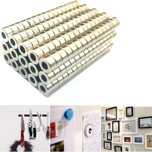 50Pcs 6x3-3 Neodymium Magnet 6 x 3 Hole 3mm NdFeB Round Super Powerful Strong Permanent Magnetic imanes