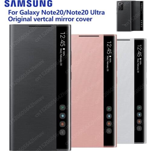 Samsung Original Smart View Mirror Flip Case Cover For Samsung Galaxy Note20 Note 20 Ultra 5G Smart Clear View Cover