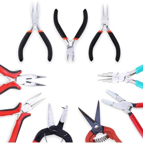 1Piece Carbon Steel Nose Pliers Fixing Jewelry Pliers Tools & Equipment Jewelry Making Hand Tool Craft DIY Accessories