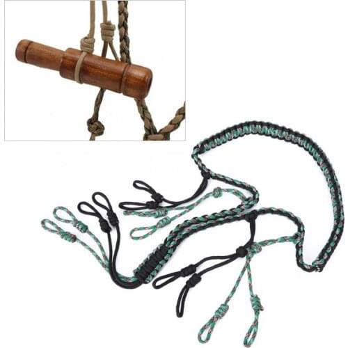 Duck Call Lanyard Whistle Lanyard Cord 1PC Loops Portable Hiking Adjustable Hunter Game Wild Durable Supplies Decoy Rope