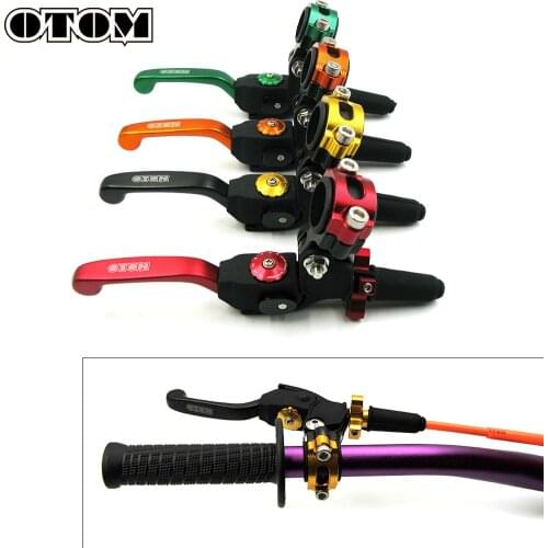 OTOM Motorcycle Clutch Lever Anti-fall Folding Adjustable Handlebar For HONDA YAMAHA KAWASAKI SUZUKI KTM Motocross Accessories