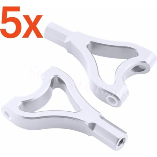 5 Pairs/Lot Aluminum Alloy Rear Suspension Arms For 1/5 HPI Baja 5B 5SC 5T 5R SS T1000 KM ROVAN 85402 Upgrade Parts CNC Machined