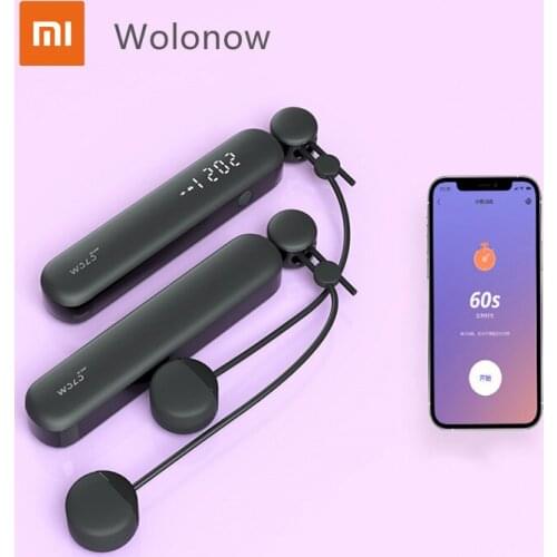Xiaomi wolonow Smart Bluetooth Jump Rope & Cordless Jump Rope with APP Data Analysis Smart Data Counting from xiaomi youpin