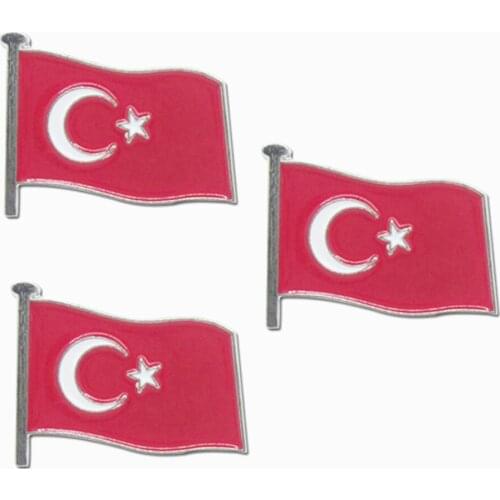 Souvenir Soft Bow Anniversary Badge Turkey cheap custom made Flag Badges