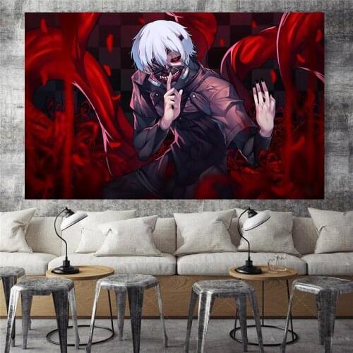 Tokyo Ghoul Anime Art Prints Anime Manga Wall Art Print Decor Poster,50 x 70 cm,No Frame
