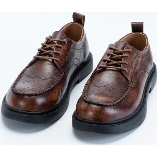 Genuine Leather Men Shoes Luxury Brand Casual Slip on Formal derby Men Moccasins Black Male Driving Shoe