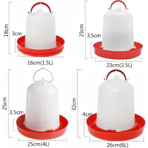 2.5L Chook Chicken Poultry Aviary Automatic Feeder&6/3/1.5L Waterer Drinker
