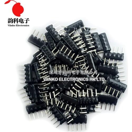 200pcs DIP exclusion Network Resistor array 5pin 220 330 470 510 560 1K 1.5K 2K 2.2K 3.3K 4.7K 5.1K 10K 20K 22K 47K 51K 100K ohm