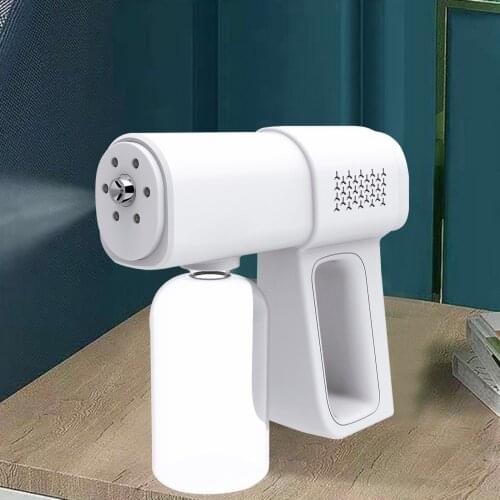 380ml Disinfectant Mist Gun Handheld Nano Atomize Electric Sprayer Nozzle Adjustable Fogger For Home Office School