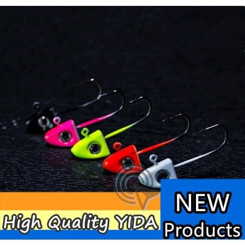 5pcs/lot 1.8g 3D eyes Jig Head Fishing Hooks Lure Barbed Hook Lead Hook Fishing Tackle Crankbaits Tackle fishing accessories
