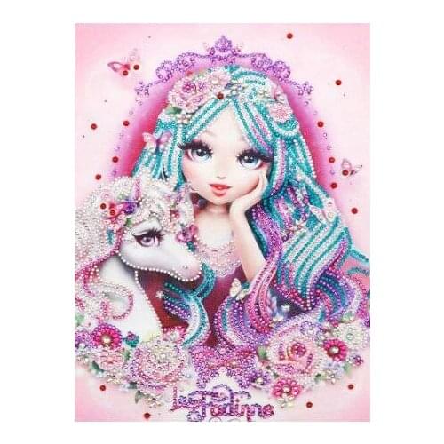 Beautiful Girl 5D Special Shaped Diamond Painting Embroidery Needlework Rhinestone Crystal Cross Craft Stitch Kit DIY Home Decor