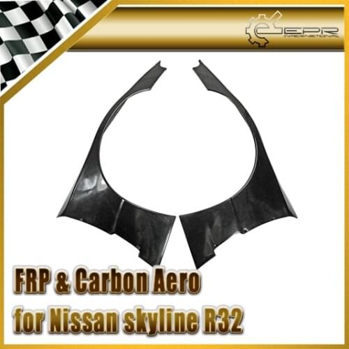 Car-styling For Nissan R32 GTR FRP Fiber Glass RB Style Front Over Fender With Fiberglass Extension 4pcs Mudguard Trim