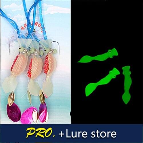 Free shipping 5packs fishing artificial lure bait rig sabiki lure fishing ,artificial fake bird lure flying luminous sabiki set
