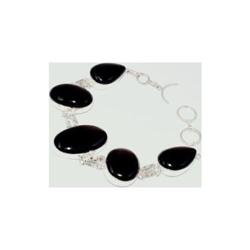 Balck Onyx Bracelet , 24.7 cm, B3290