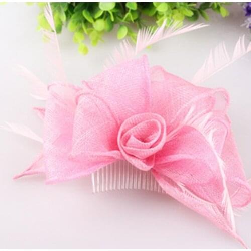 Ladies Races Sinamay Fascinator Hats Women Derby Hair Accessories Fancy Fascinators Wedding Bridal Headwear Wirh Hair Pins