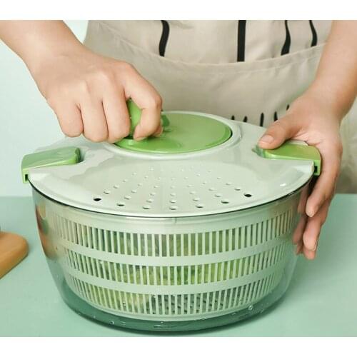 Vegetable And Fruit Dehydrator Manual Drying Dehydrator Household Salad Spinner Washing Drain Basket Kitchen Accessories