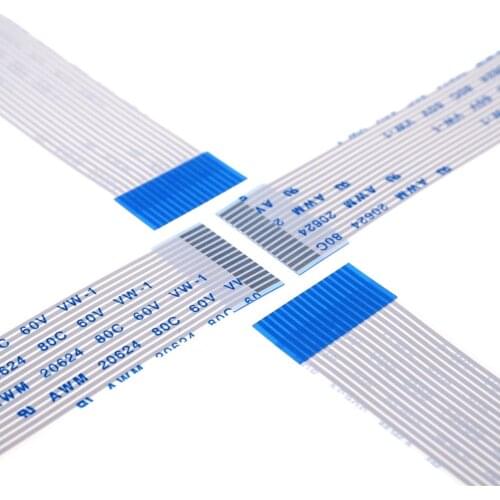 100pcs FPC FFC Flexible Flat Cable 15 PIN 1.0 mm pitch Step Same Side Length Type A 80 100 120 150 200 250 300 400 500 600 700mm