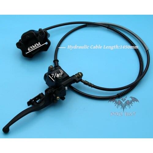 ATV HYDRAULIC BRAKE ASSEMBLY MASTER CYLINDER CALIPER for 50cc 70cc 90cc 110CC 125CC 150CC 200CC Quad Bike Buggy