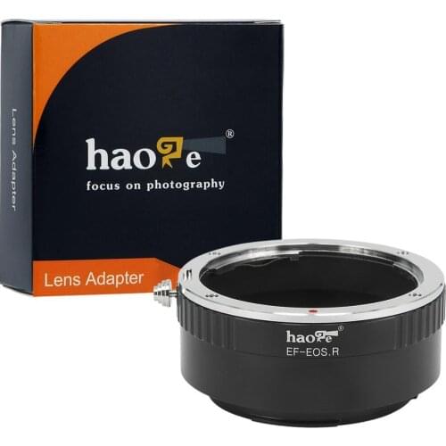 Haoge Manual Lens Mount Adapter for Canon EOS EF EFS EF-S Lens to Canon RF Mount Camera Such as Canon EOS R