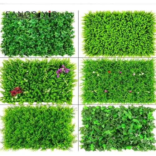 40*60 artificial plant green wall panel lawn carpet plant wall beautification decoration family outdoor wedding background lawn