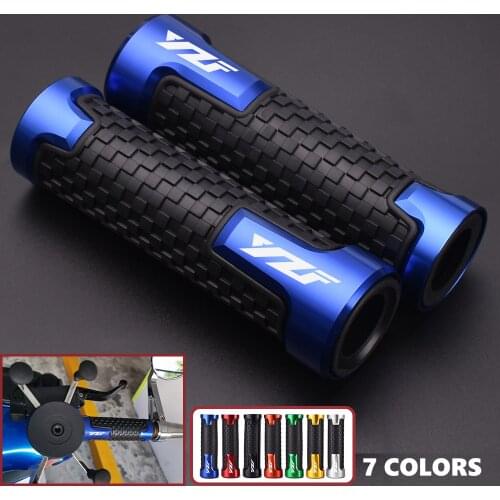 Motorcycle Handlebar Grips Comfort CNC aluminum Rubber Hand Thruster Grips For Yamaha YZF R1 R3 R6 R25 R125 250 600R Accessories