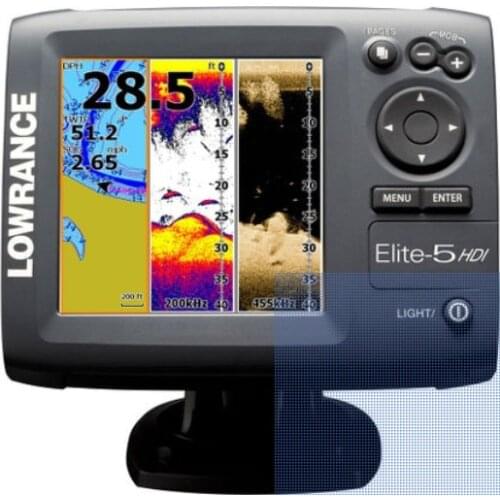 Genuine American Lowrance eite-5 hdi 4 frequency color fish finder GPS, chart all-in-one machine