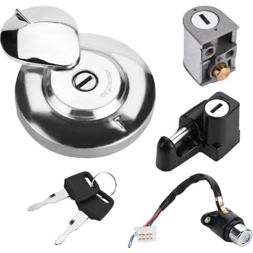 Motorcycle Ignition Switch Fuel Gas Cap Seat Lock Key Anti-Rust Ignition Switch Lock Set For Honda CMX250 Rebel 1985-2014 CA125
