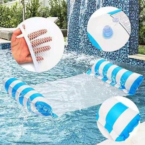 Floating water hammock Floating lounge chair Floating toy Inflatable buoyancy bed chair Folding inflatable hammock bed