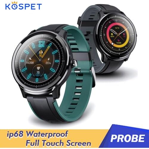 Kospet Probe 2020 New Smart Watch Men Women Full Touch Heart Rate Blood Pressure Monitoring IP68 Waterproof Wristband Smartwatch